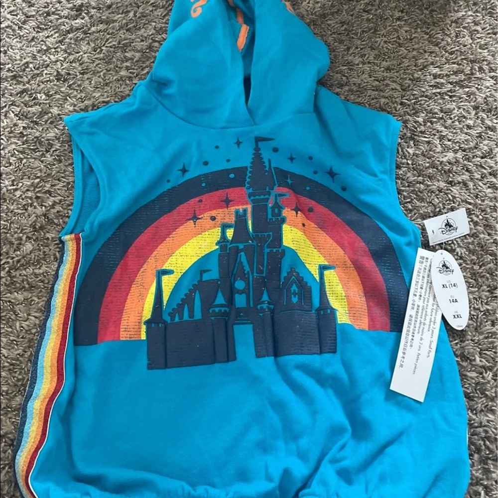 Disney hoodie cut off